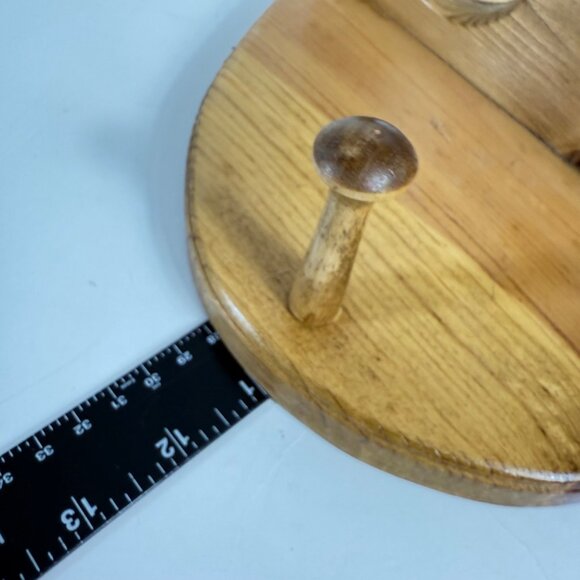 Amish Wooden Baseball Glove Rack Wall Mount Holder Mitt Boy Girl Room Decor - Picture 8 of 13